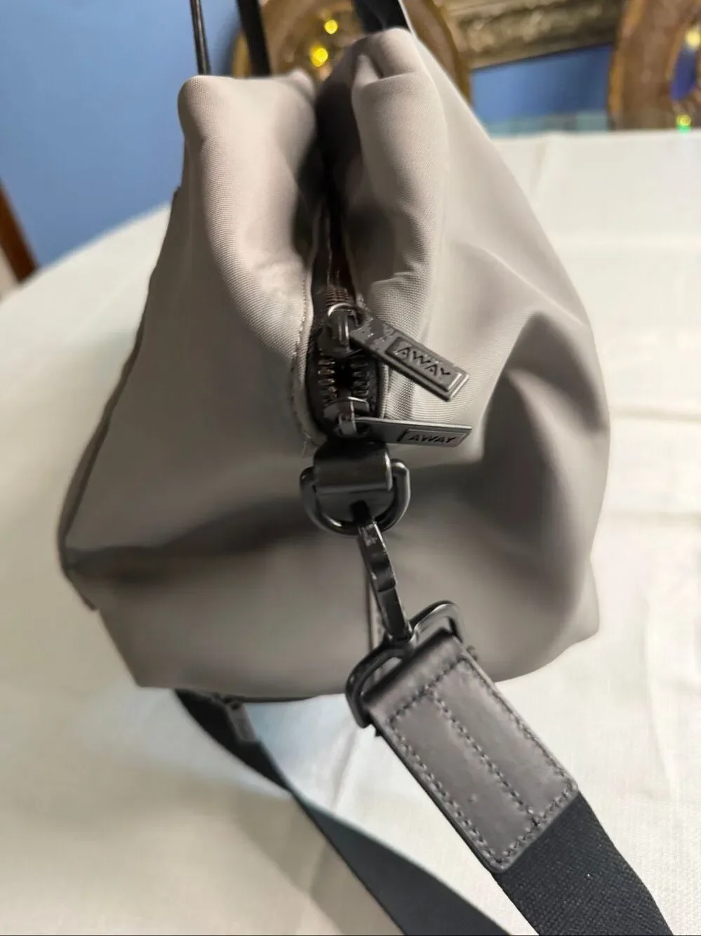 Away The Everywhere Sleek Grey Nylon Travel Carry On Bag